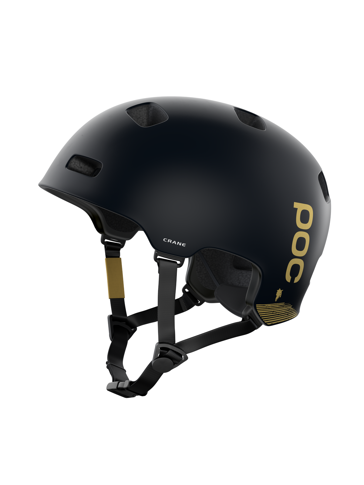 Kask rowerowy POC CRANE MIPS FABIO ED - Ur. Black Matt/Gold
