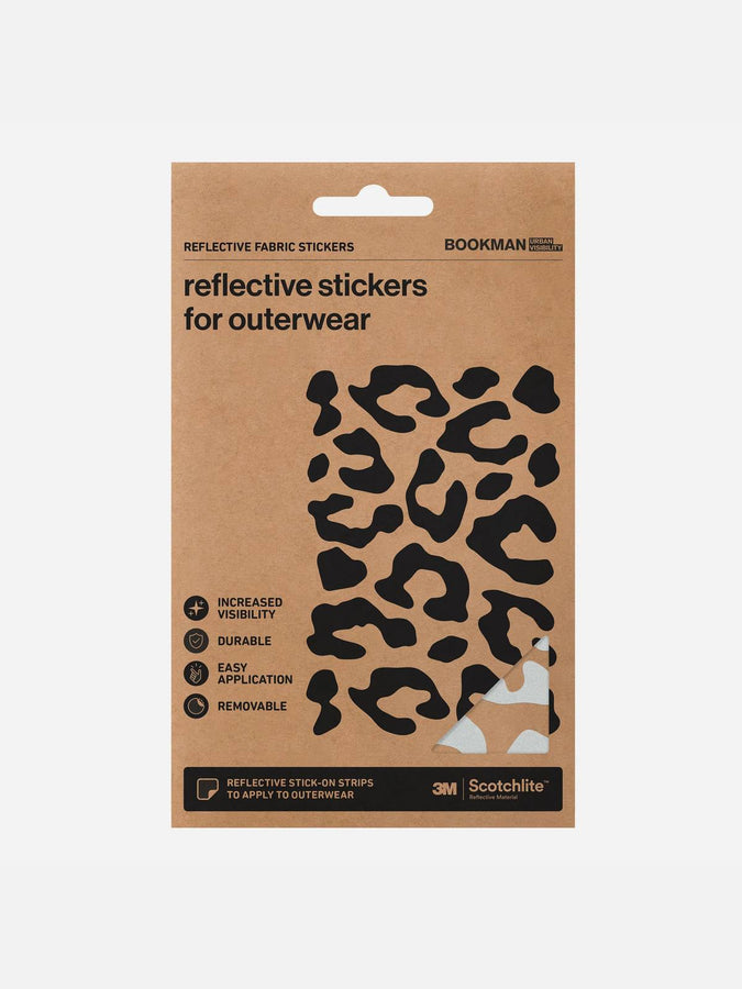 Naklejki odblaski BOOKMAN Reflective Fabric Stickers szary