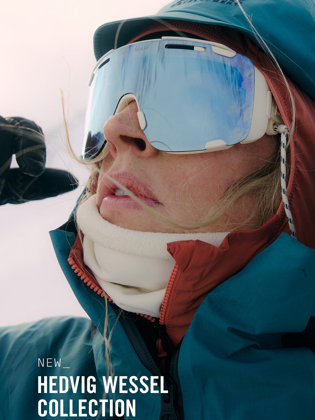 Okulary POC Devour Glacial Hedvig Wessel Ed. Piggtind White/Clarity Universal/Sunny Azure