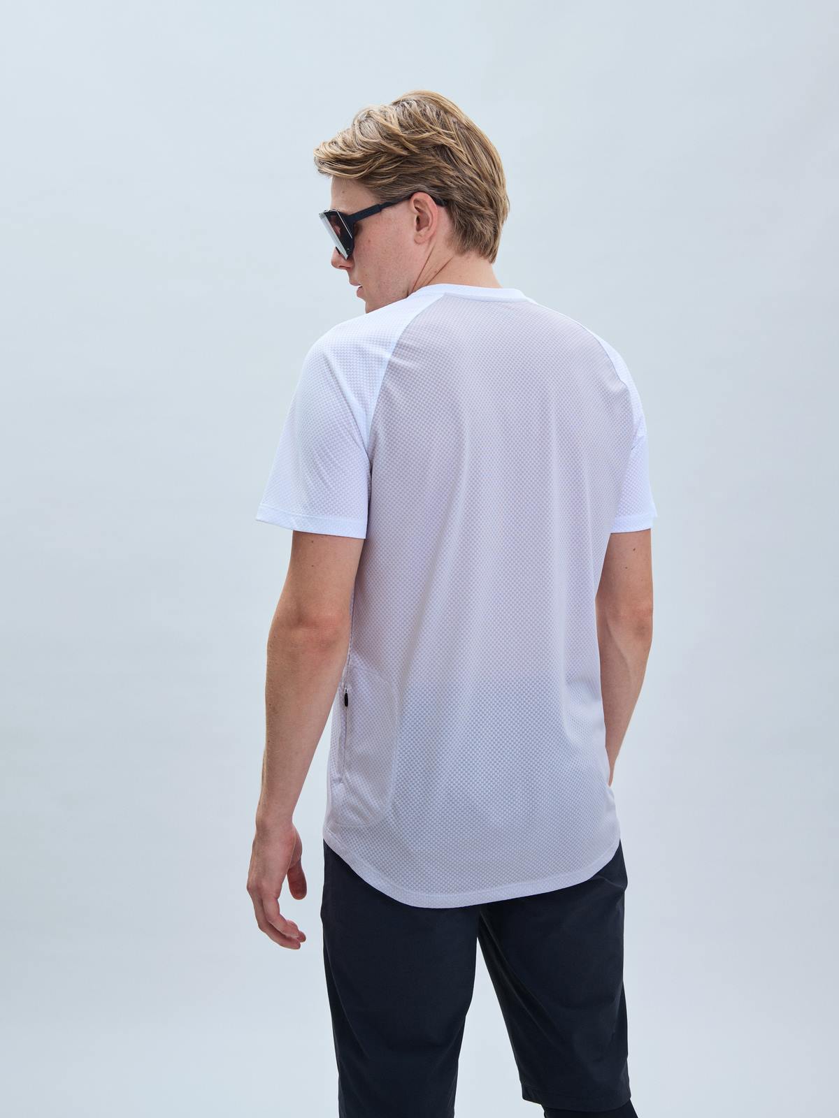 Koszulka rowerowa POC MTB Pure Tee - Granite Grey/Hydr. White