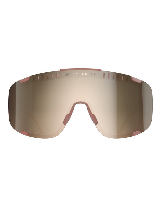 Okulary rowerowe POC Devour - Himalayan Salt Translucent - Clarity Trail | Brown/Silver Mirror Cat 2 - TU - poc warszawa