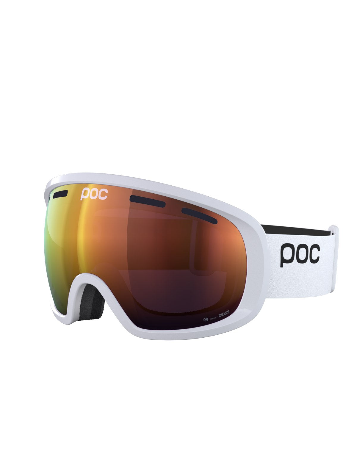 Gogle narciarskie POC Fovea - Hydr. White|Pt. Sunny Orange Cat 2