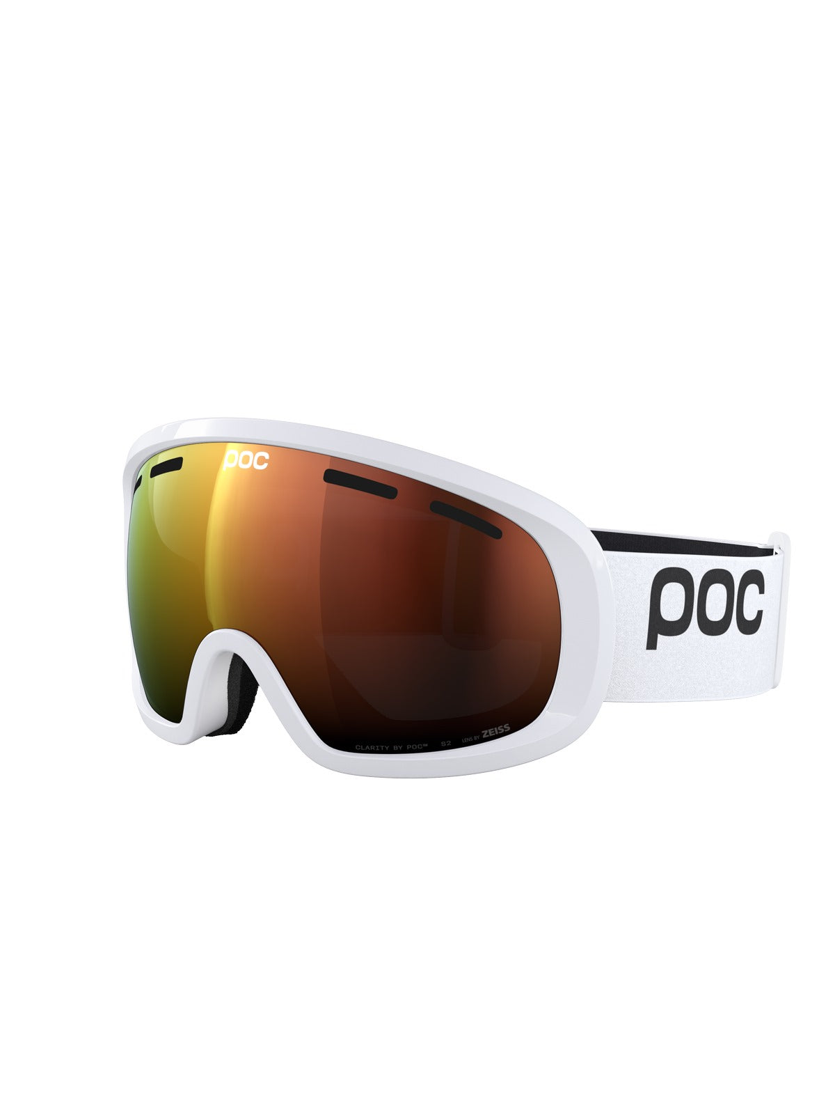 Gogle narciarskie POC Fovea Mid Wide Fit - Hyd. White/Pt. Sunny Orange
