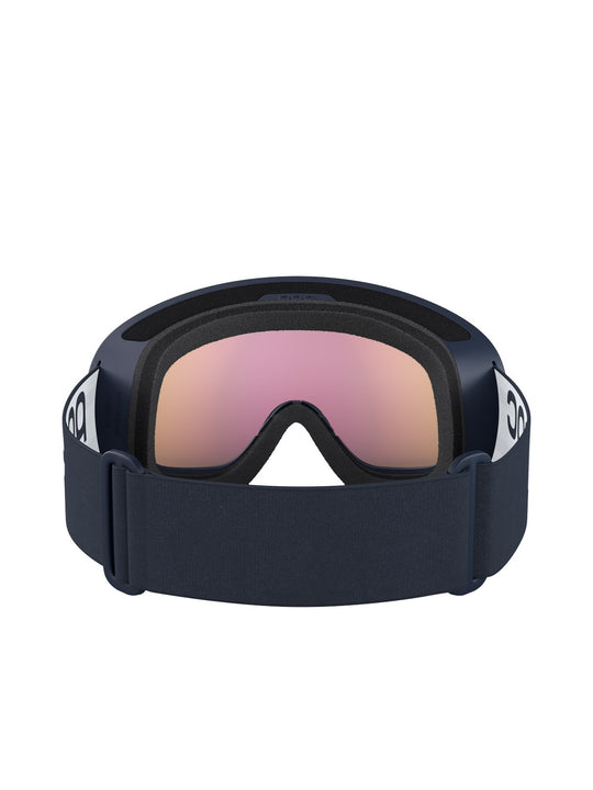 Załaduj obraz do przeglądarki galerii, Gogle narciarskie POC Fovea Mid Wide Fit - Apatite Navy/Pt. Sunny Orange
