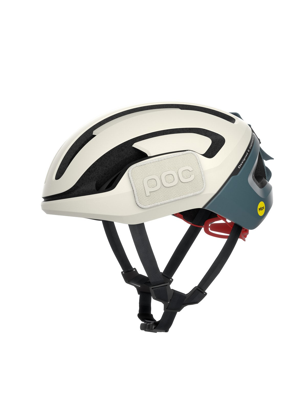 Kask rowerowy POC Omne Ultra MIPS - Sel. Off-White/Cal. Blue Matt