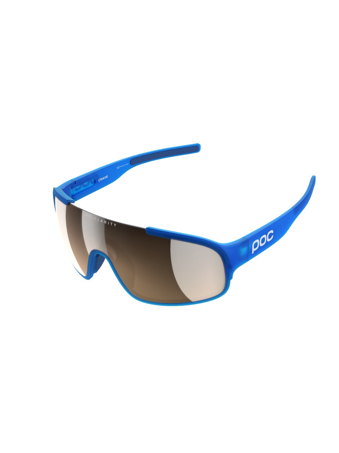 Okulary POC CRAVE - Opal Blue Translucent - Clarity Trail | Brown/Silver Mirror Cat 2