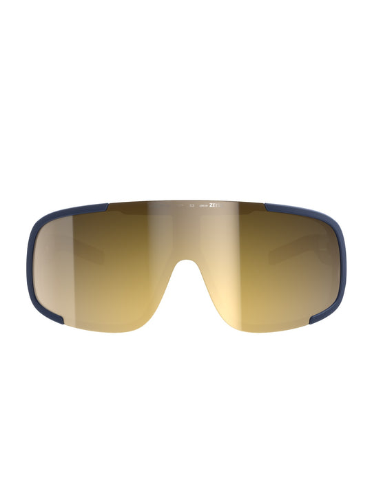 Załaduj obraz do przeglądarki galerii, Okulary rowerowe POC Aspire Wide Fit - Apat. Navy/Clarity Road/Partly Sunny Gold
