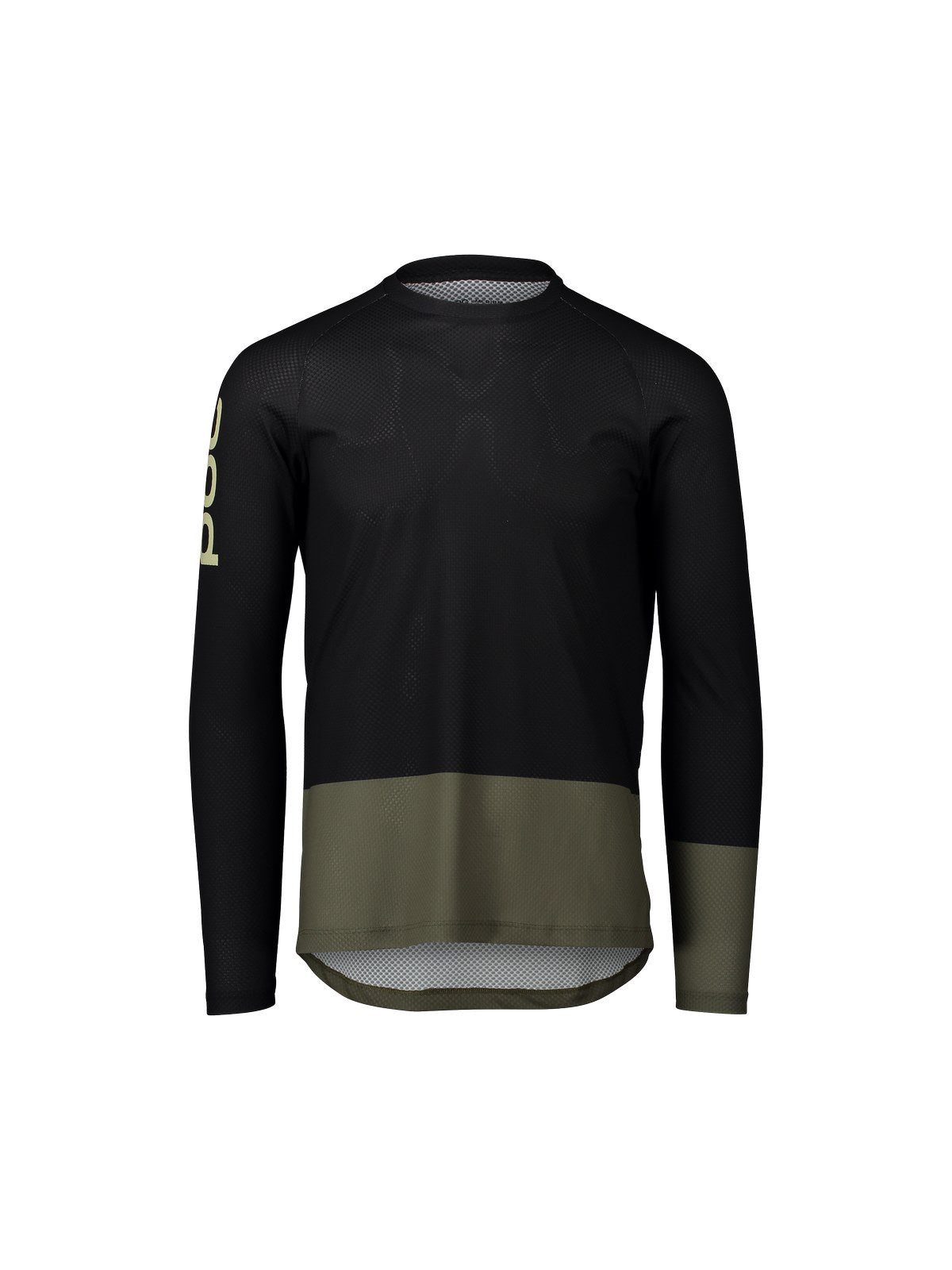 Koszulka rowerowa POC MTB PURE LS - Ur. Black/Epid. Green
