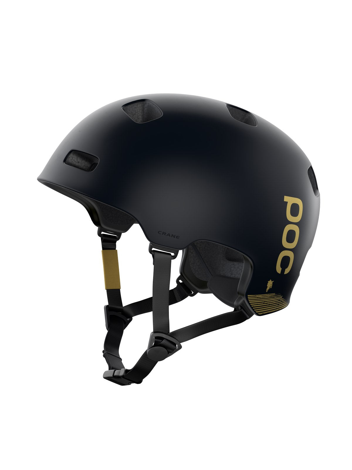 Kask rowerowy POC Crane MIPS Fabio Ed. - Uran. Black Matt/Gold