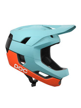 Załaduj obraz do przeglądarki galerii, Kask rowerowy POC Otocon Race MIPS - Indi. Blue Matt/Carnelian Orange Matt
