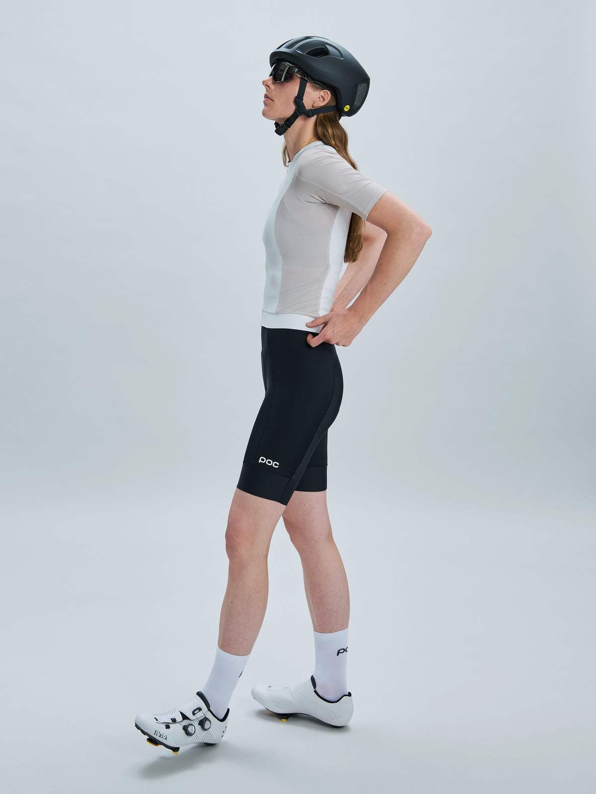 Koszulka rowerowa POC W´s Cadence Jersey - Okenite Off-White