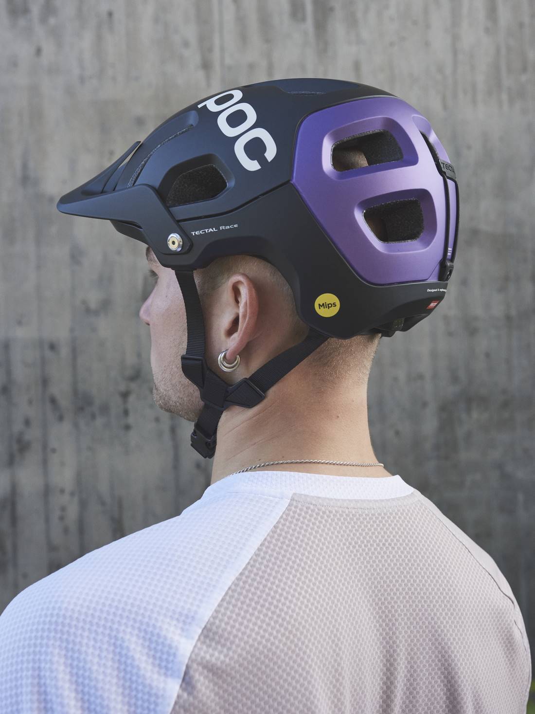 Kask rowerowy POC TECTAL RACE MIPS - Ur. Black/Sap. Purple Metallic/Matt - poc warszawa