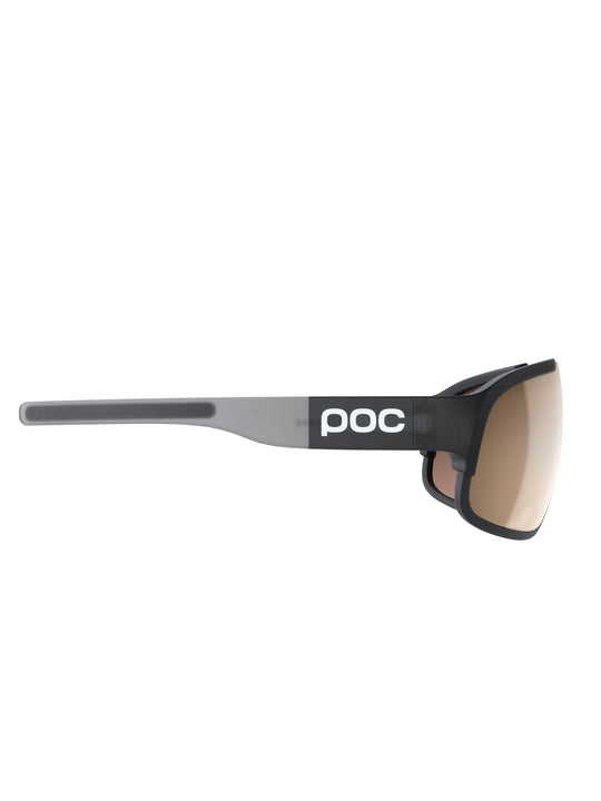 Załaduj obraz do przeglądarki galerii, Okulary rowerowe POC Crave Wide Fit - Ur. Black Translucent/Grey | Clarity Trail/Partly Sunny Silver Cat 2
