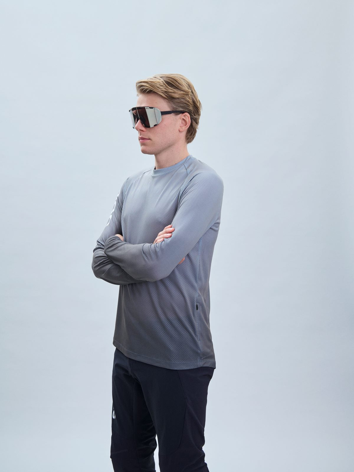 Koszulka rowerowa POC M's Essential MTB Lite LS Jersey - Gradient Sylvanite Grey