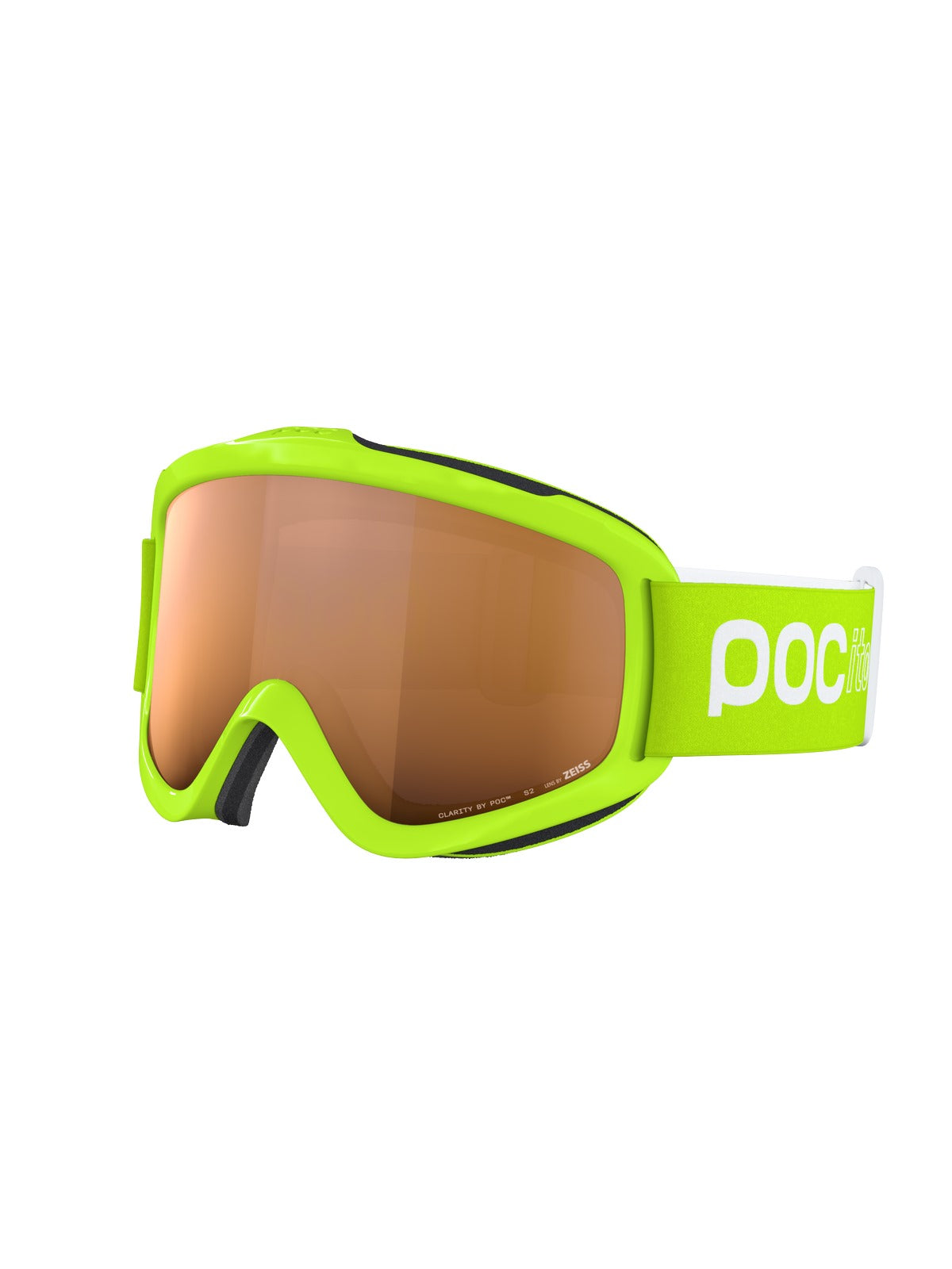 Gogle POCito Iris - Fluo. Yellow/Green/Pt. Sunny Light Orange