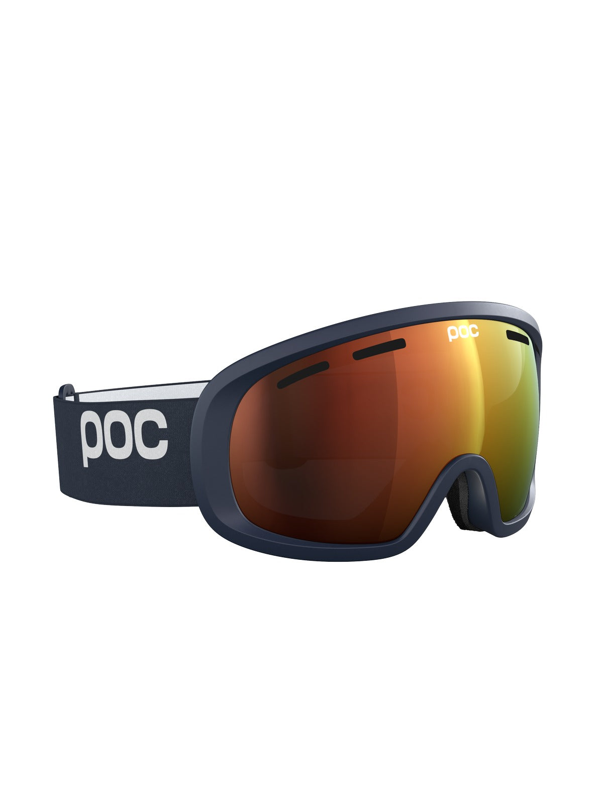 Gogle narciarskie POC Fovea Mid Wide Fit - Apatite Navy/Pt. Sunny Orange