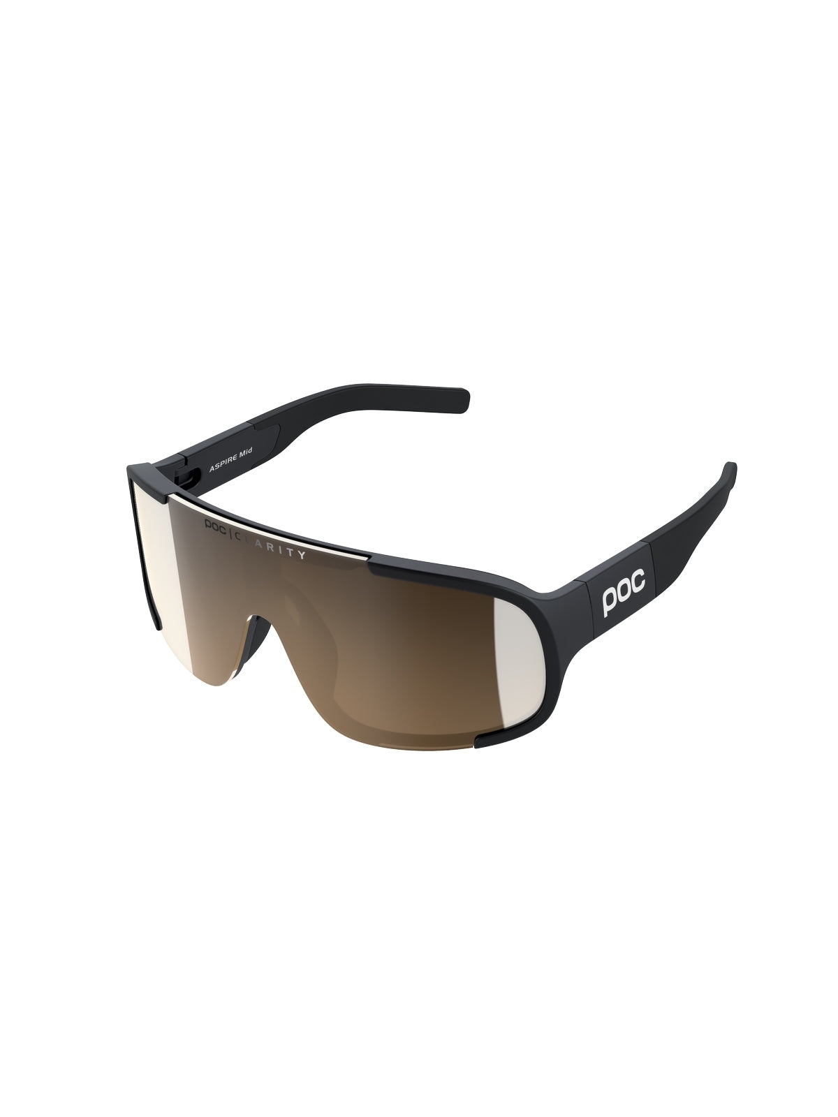 Okulary rowerowe POC Aspire Mid - Ur. Black - Clarity Trail | Brown/Silver Mirror Cat 2 - TU - poc warszawa