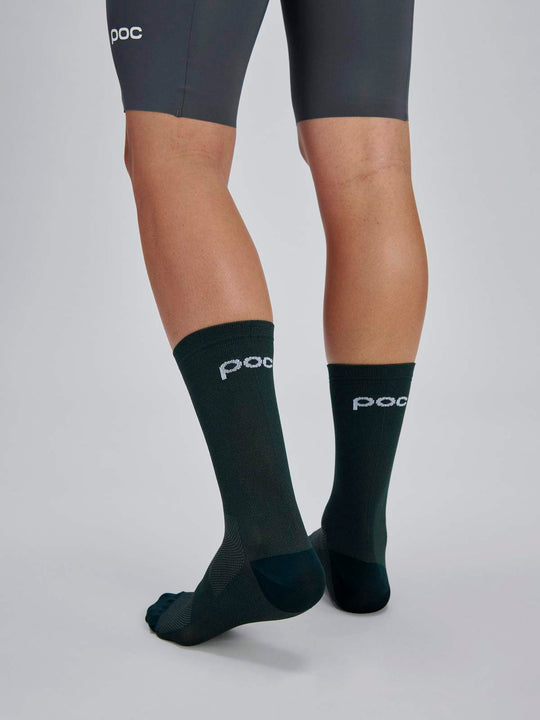 Załaduj obraz do przeglądarki galerii, Skarpety rowerowe POC Cadence Road Long Sock - Parg. Green
