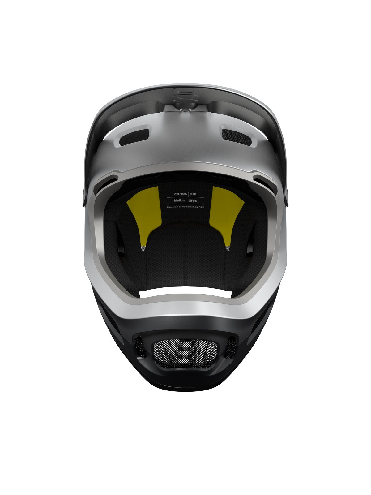 Kask rowerowy POC Coron Air MIPS - Argentite Silver/Uran. Black Matt