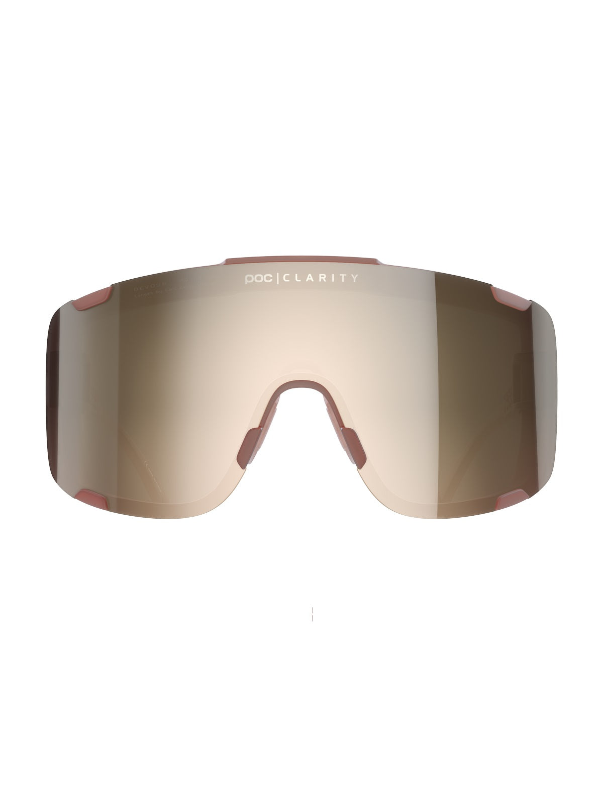 Okulary rowerowe POC Devour Ultra - Himalayan Salt Transl. | Clarity Trail Brown Silver Mirror cat 2