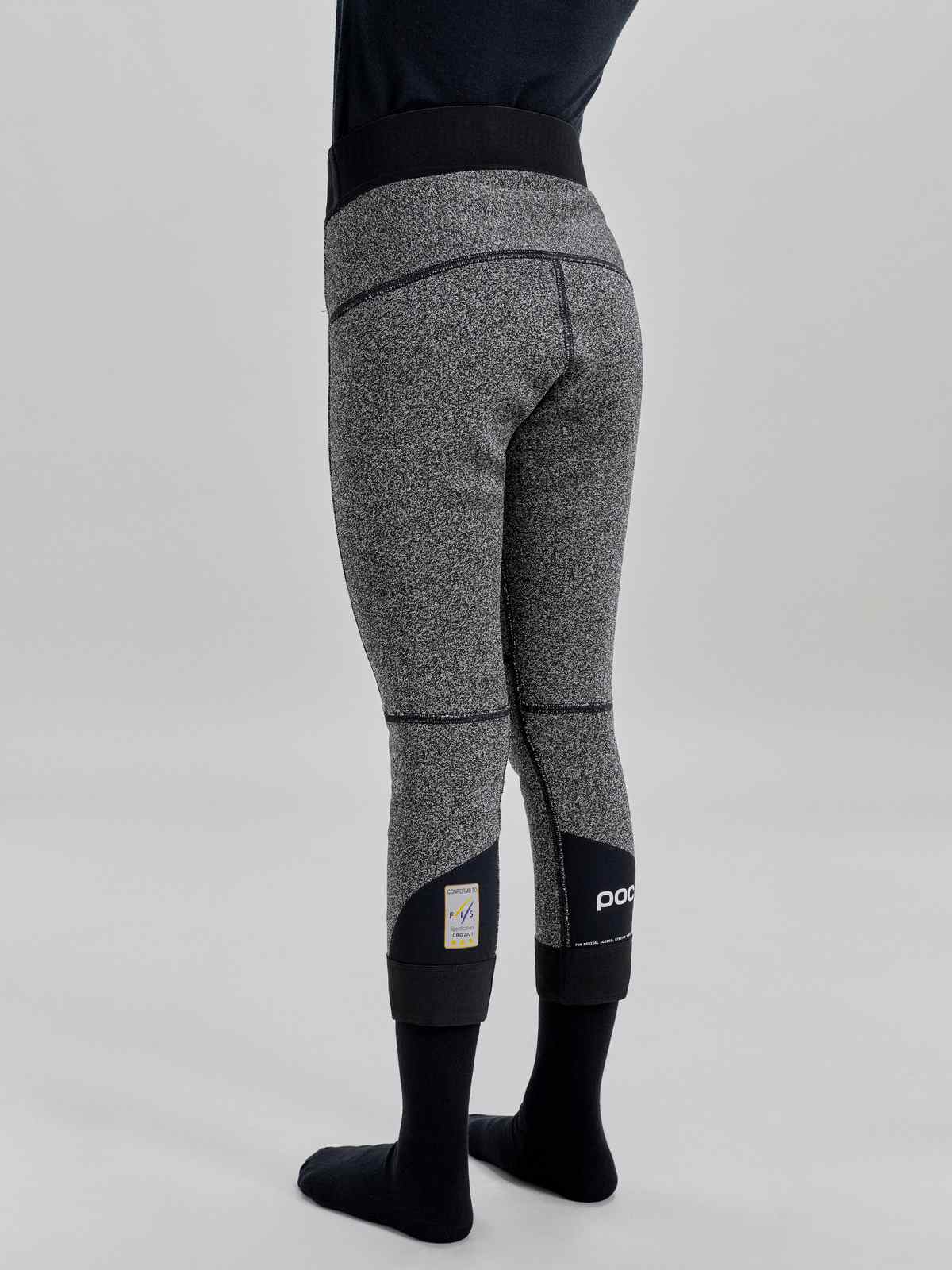 Legginsy narciarskie POC Jr Layer Cut Resistant Tights - Uranium Black