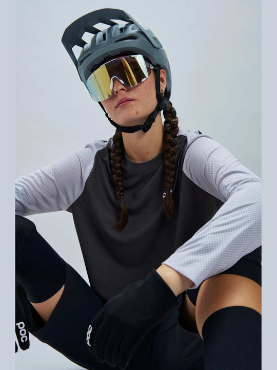 Załaduj obraz do przeglądarki galerii, Koszulka rowerowa POC W's Motion Air L/S Jersey - Granite Grey
