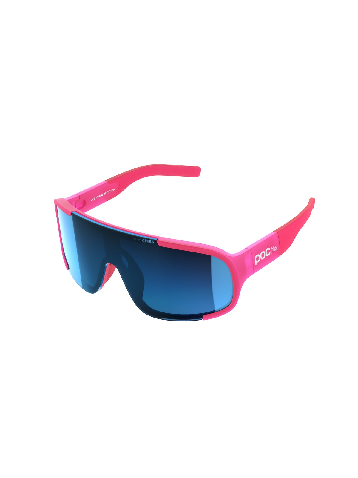 Okulary rowerowe POCito Aspire - Fluo Pink Trans/Clarity POCito/Sunny Blue