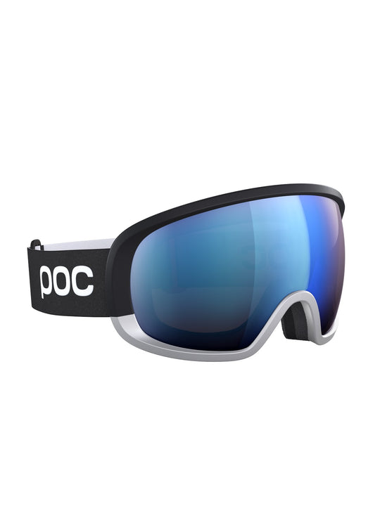 Załaduj obraz do przeglądarki galerii, Gogle narciarskie POC Fovea Race - Ur. Black|Argentite Silver|Pt. Sunny Blue Cat 2
