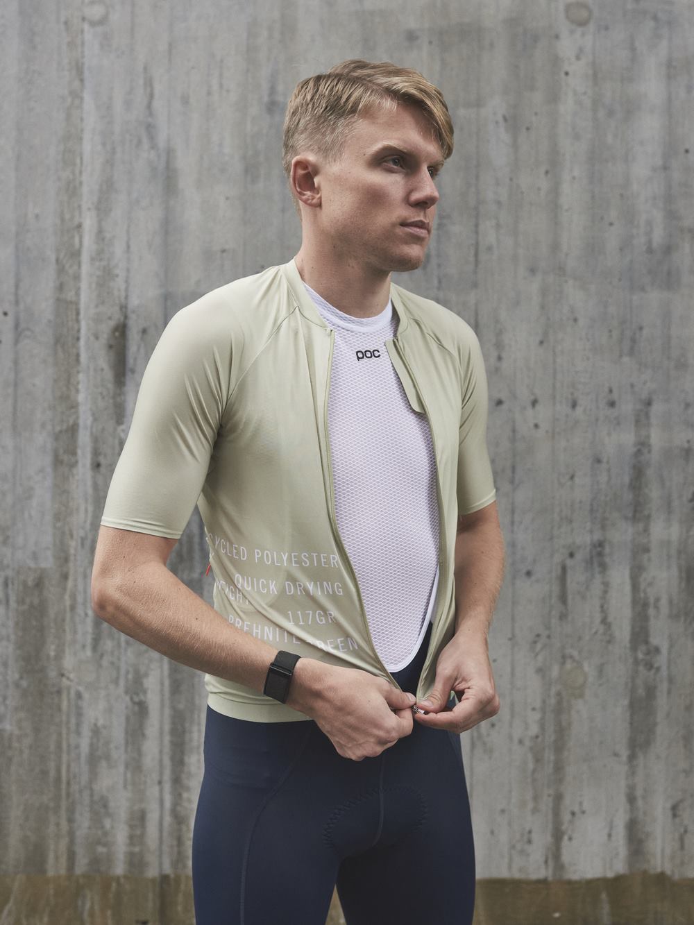 Koszulka rowerowa POC M's PRISTINE Print Jersey - Prehnite Green