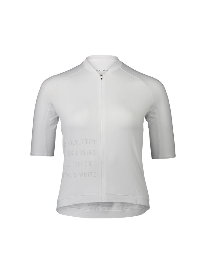 Koszulka rowerowa POC W's PRISTINE PRINT Jersey - Hydr. White