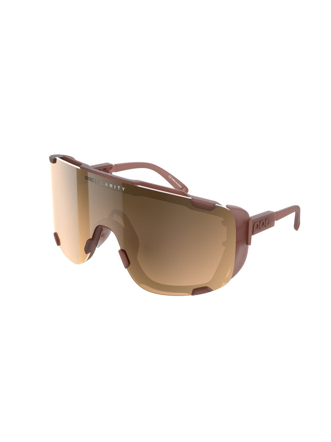 Okulary rowerowe POC Devour Ultra - Himalayan Salt Transl. | Clarity Trail Brown Silver Mirror cat 2