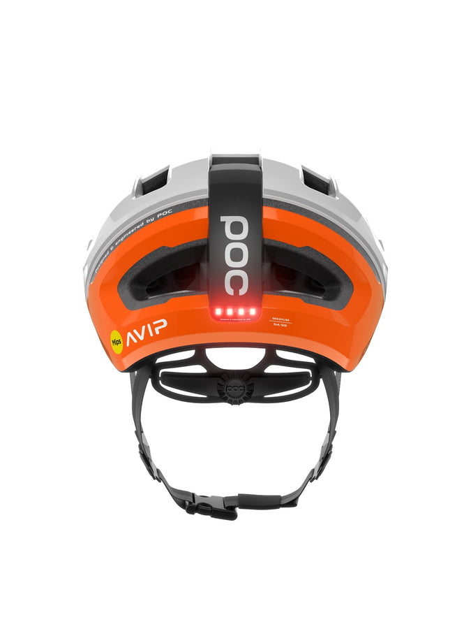 Kask rowerowy POC Omne Beacon MIPS - Fluo Orange AVIP/Hydr. White - poc warszawa