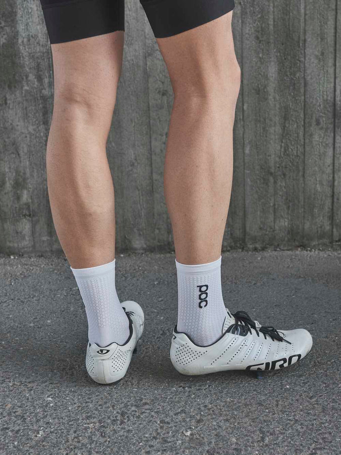 Skarpety rowerowe POC FLAIR Sock Mid - Hydr. White/Zink Orange