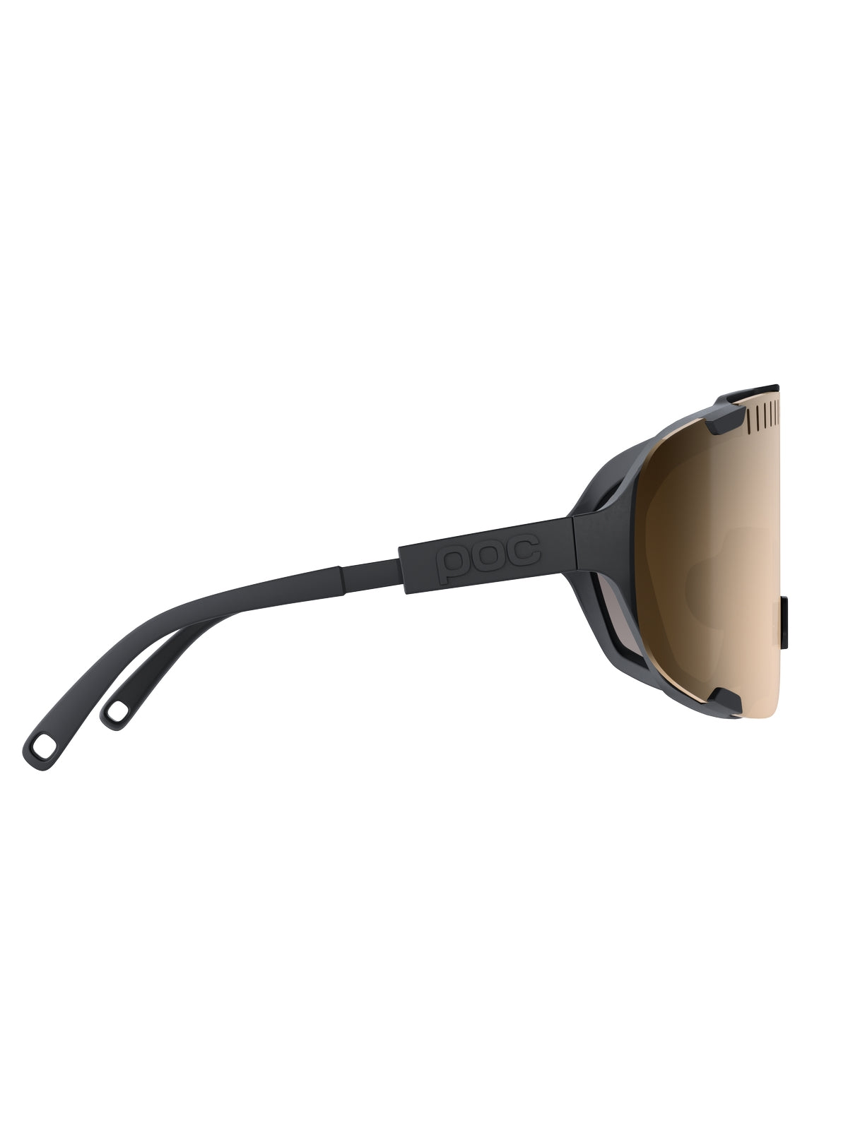 Okulary rowerowe POC Devour Wide Fit - Ur. Black | Clarity Trail/Partly Sunny Silver Cat 2