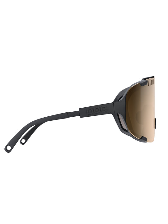 Załaduj obraz do przeglądarki galerii, Okulary rowerowe POC Devour Wide Fit - Ur. Black | Clarity Trail/Partly Sunny Silver Cat 2

