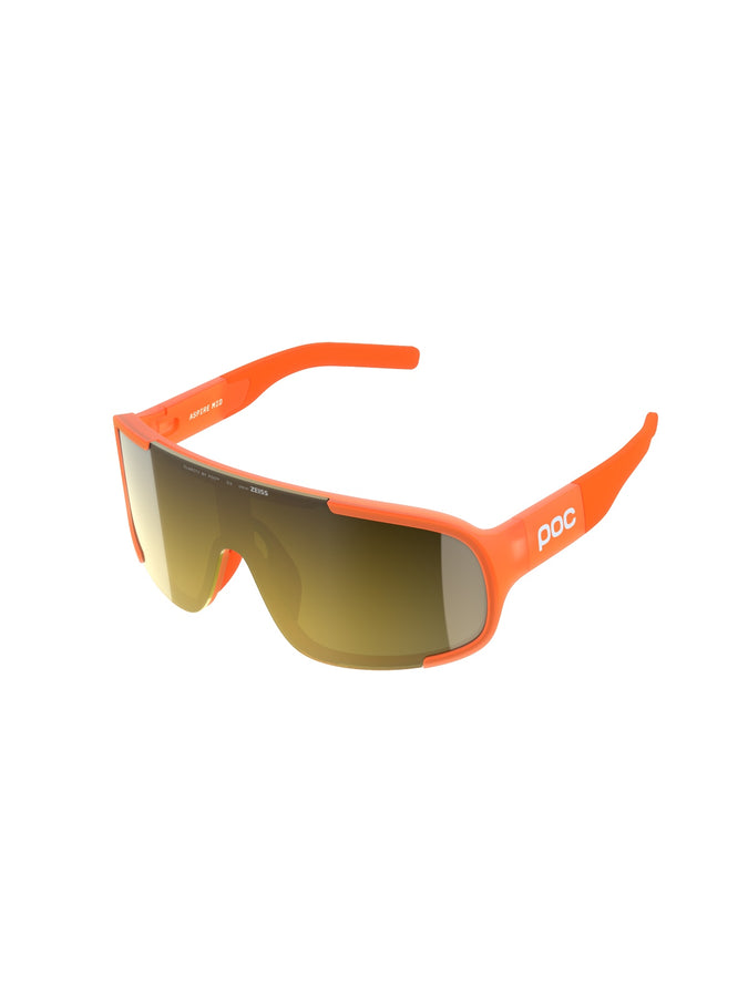 Okulary rowerowe POC Aspire Mid - Fluo. Orange Translucent/Clarity Road/Partly Sunny Gold