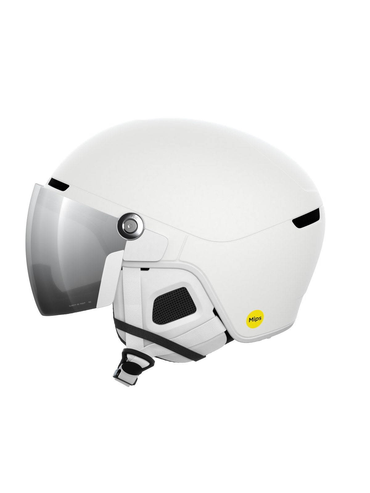 Kask narciarski POC Obex Visor - Hydr. White/Clarity Universal/Partly Sunny/Silver