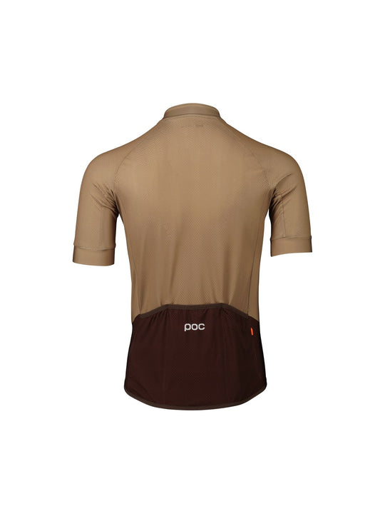 Załaduj obraz do przeglądarki galerii, Koszulka rowerowa POC M&#39;s Essential Road Logo Jersey - Jasper Brown/Axinite Brown
