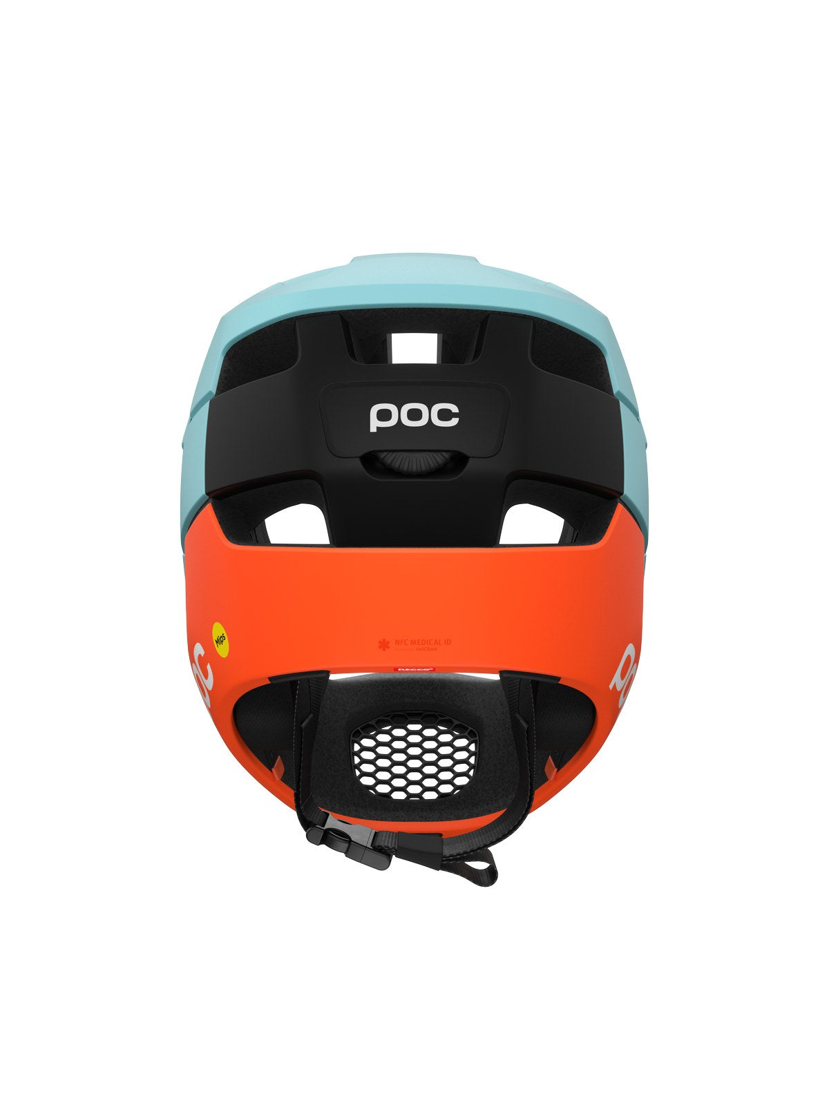 Kask rowerowy POC Otocon Race MIPS - Indi. Blue Matt/Carnelian Orange Matt