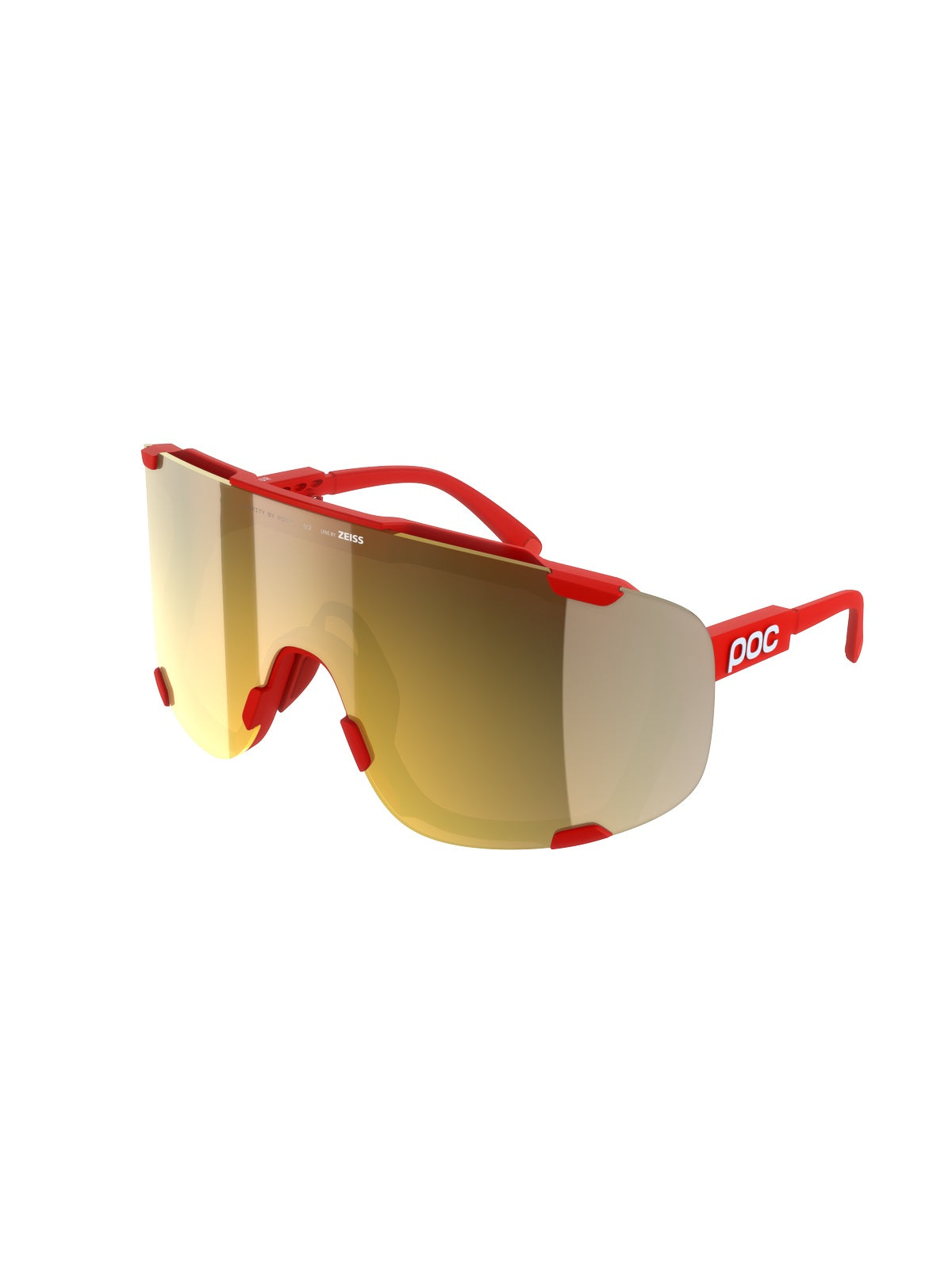 Okulary rowerowe POC Devour - Pris. Red/Clarity Road/Partly Sunny Gold