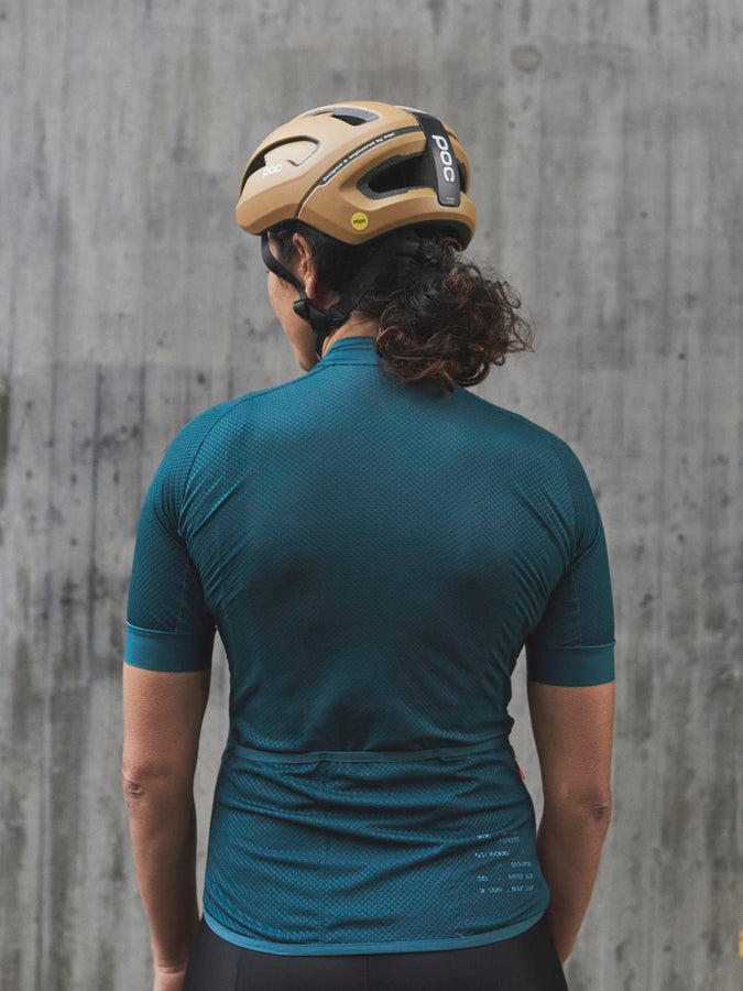 Koszulka rowerowa POC W’s ESSENTIAL ROAD LOGO Jersey - Dioptase Blue - poc warszawa