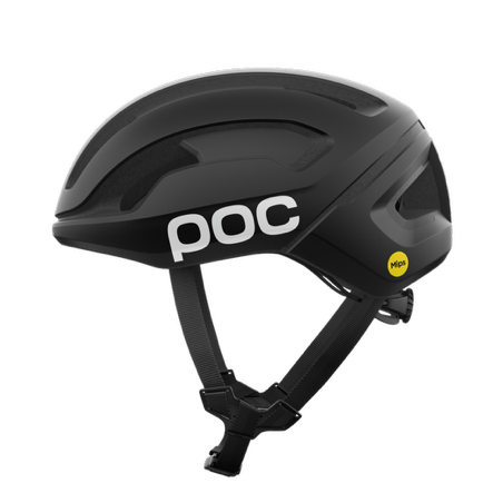 Załaduj obraz do przeglądarki galerii, Kask rowerowy POC Omne Air Wide Fit MIPS - Ur. Black Matt/Hyd. White w. Logo
