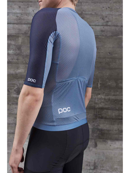 Załaduj obraz do przeglądarki galerii, Koszulka rowerowa POC M&#39;s AIR Jersey - Calcite Blue/Turmaline Navy
