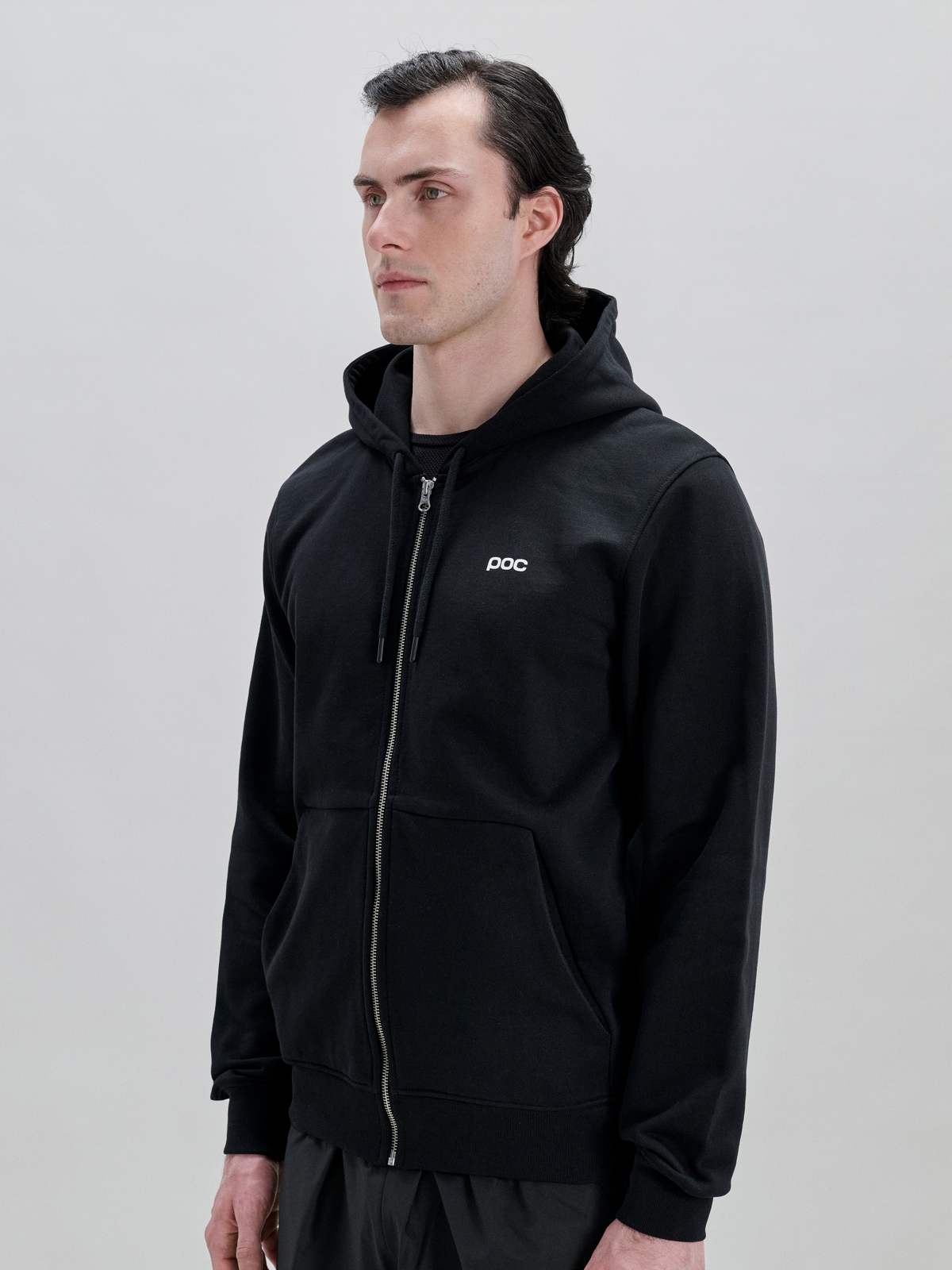 Bluza POC Zip Hoodie - Uranium Black