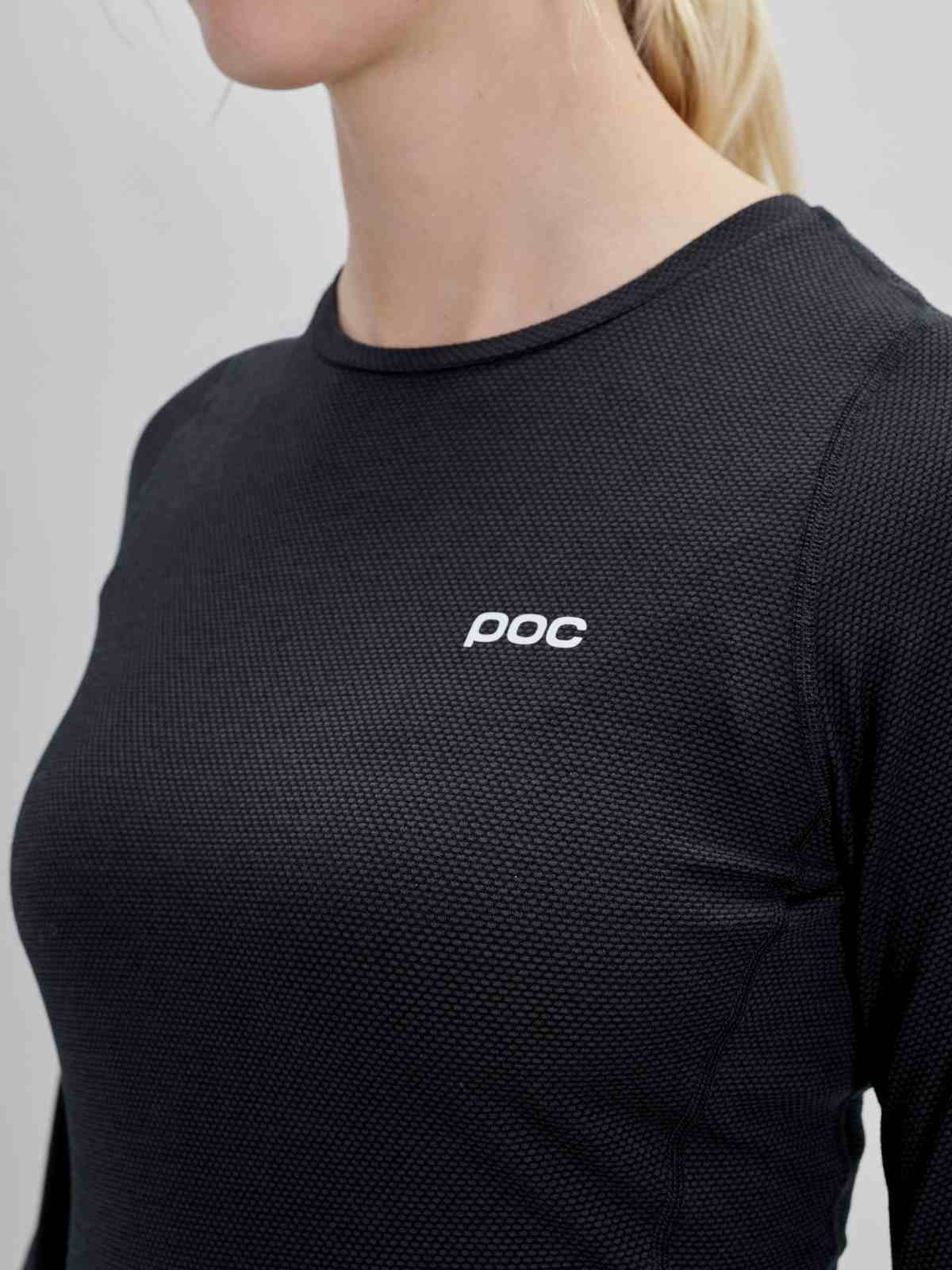 Koszulka termoaktywna POC W's Layer Mid L/S Jersey - Uranium Black