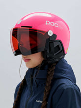 Załaduj obraz do przeglądarki galerii, Kask narciarski POCito Obex Visor różowy - Fluo. Pink/Clarity POCito/Partly Sunny/Light Orange
