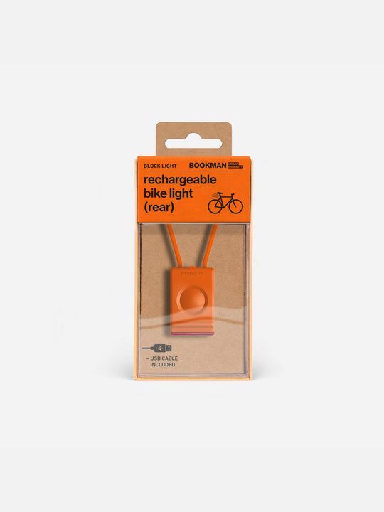 Załaduj obraz do przeglądarki galerii, Lampka rowerowa BOOKMAN Block Light Rear 18lm pomarańczowy - TU - poc warszawa
