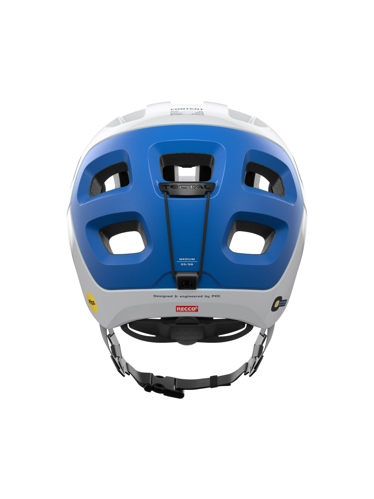 Kask rowerowy POC TECTAL RACE MIPS - Hydr. White/Opal Blue Metallic/Matt