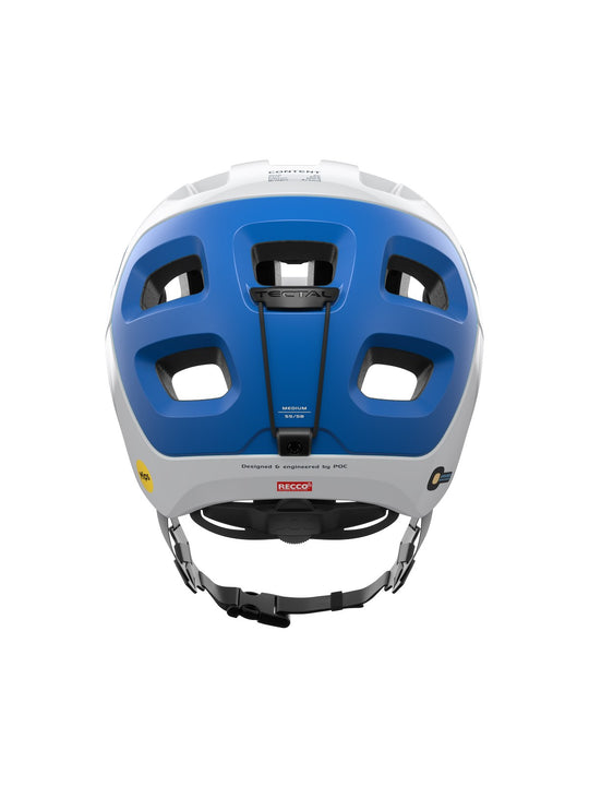 Załaduj obraz do przeglądarki galerii, Kask rowerowy POC TECTAL RACE MIPS - Hydr. White/Opal Blue Metallic/Matt
