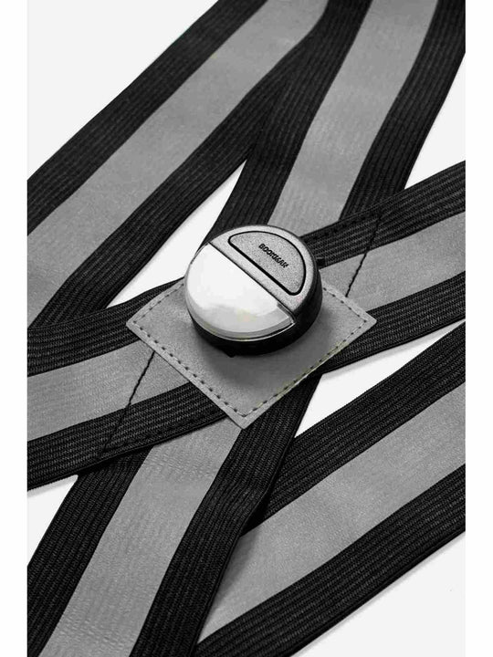 Załaduj obraz do przeglądarki galerii, Szelki rowerowe BOOKMAN Reflective Cross Belt czarny
